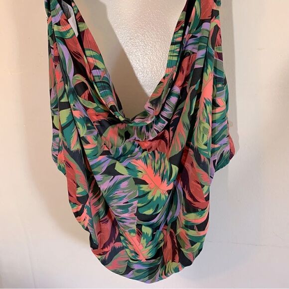 Time and Tru Swimsuit Monokini Jewel Tones Sz 3X 24W-26W NWT Gorgeous - Picture 3 of 8